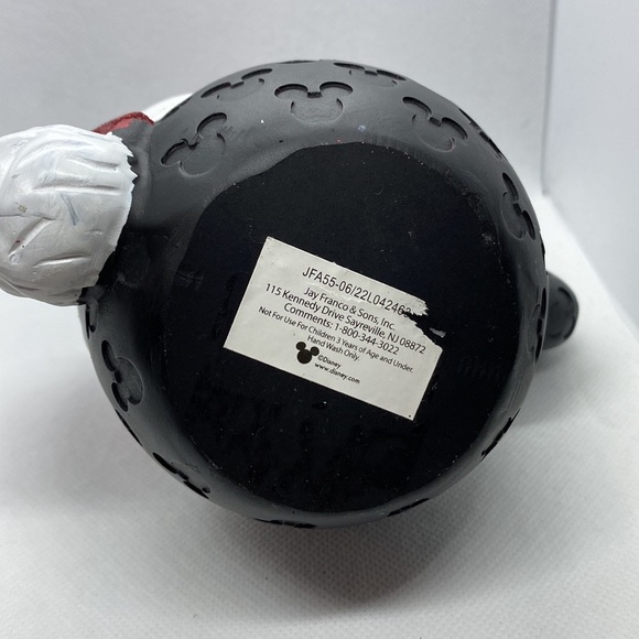 Disney Christmas Mickey Mouse Red Glitter Santa Hat Soap Dispenser - Picture 10 of 12